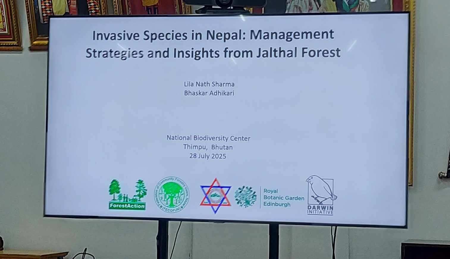 Presentation on Invasive Alien Plant Species in Nepal: Shared Challenges and Strategies